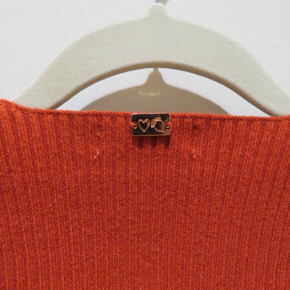 FOR LOVE & LEMONS KNITZ Annie Zipper Mini Dress in Ochre Bodycon Ribbed Size XS - Picture 14 of 16